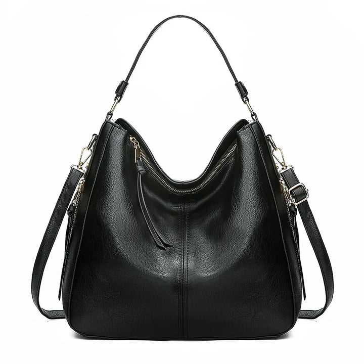 Vintage PU Leather Hobo Bag For Women Large Capacity Tote-MODAUTLET