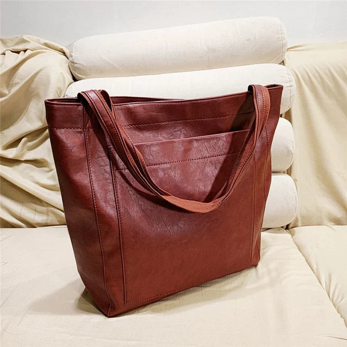 Leather Shoulder Bag For Women Stylish Everyday Carryall-MODAUTLET