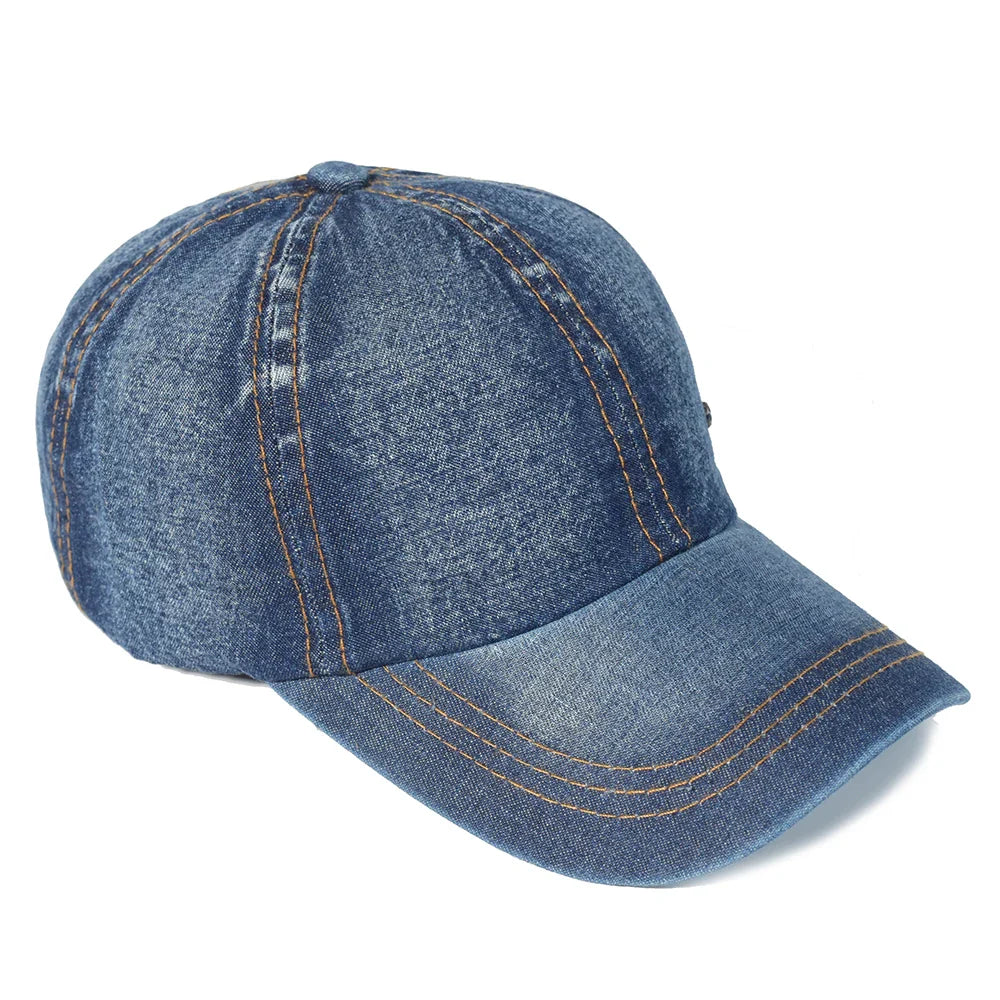 Vintage Washed Cotton Adjustable Baseball Cap – Unisex Low-Profile Dad Hat-MODAUTLET