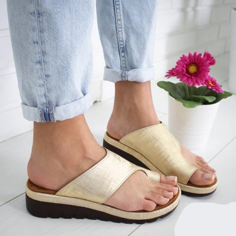 Women's Shock-Absorbing Summer Breeze Sandals Gold