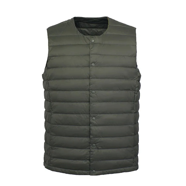 Chaleco acolchado de plumón ligero para hombre - Ideal para usar en capas