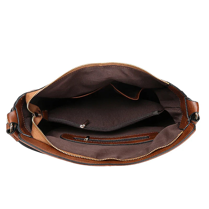 Vintage PU Leather Hobo Bag For Women Large Capacity Tote-MODAUTLET