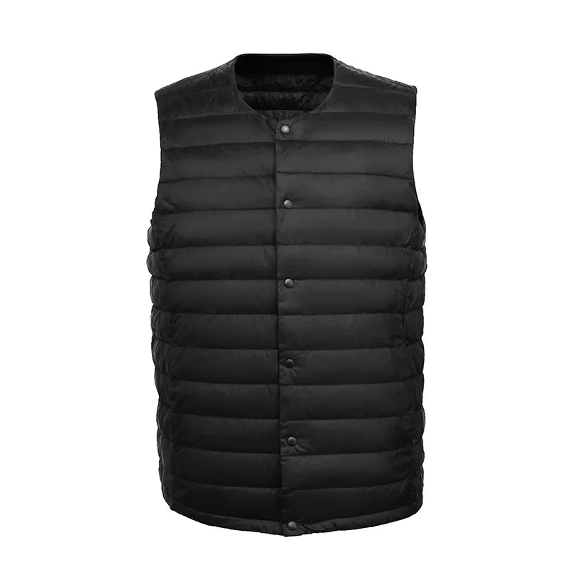 Chaleco acolchado de plumón ligero para hombre - Ideal para usar en capas