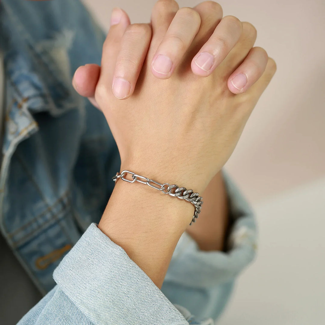 Stylish Cuban Chain Bracelet for Men-MODAUTLET