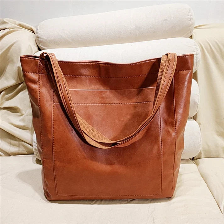 Leather Shoulder Bag For Women Stylish Everyday Carryall-MODAUTLET