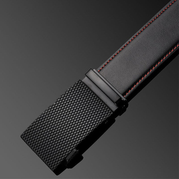 Adjustable Fit Belt with Textured Buckle for Men – Stylish & Durable-MODAUTLET