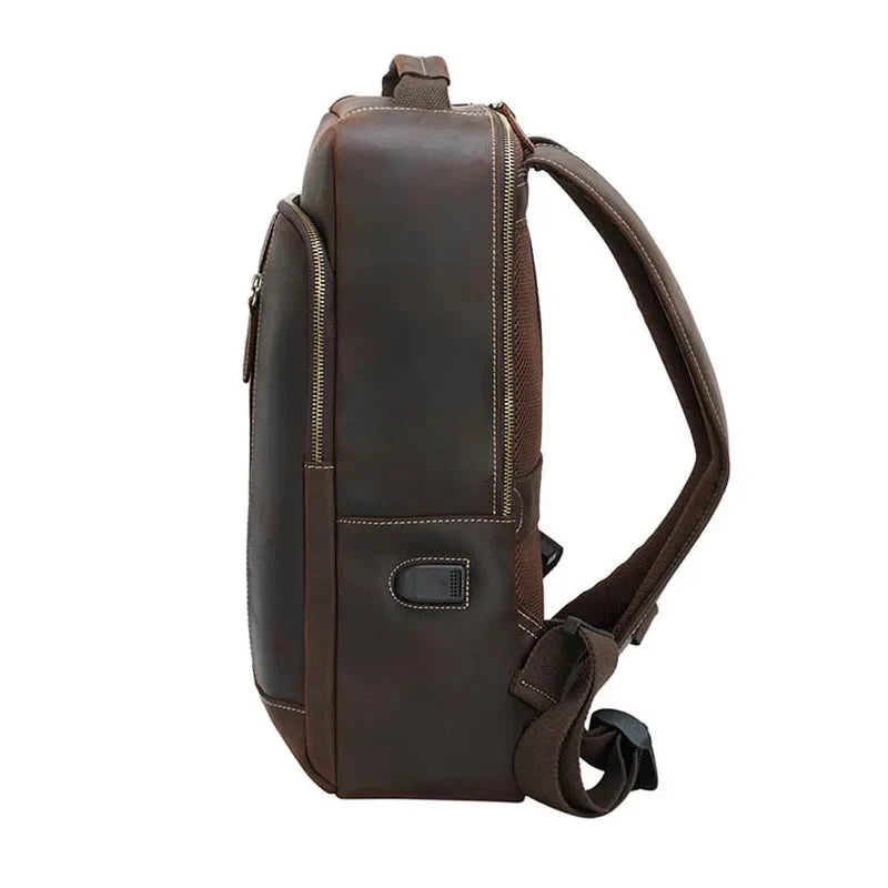 Stylish Leather Backpack for Everyday Use-MODAUTLET