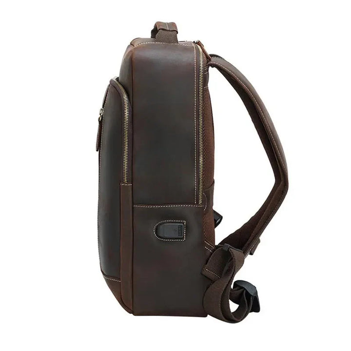 Stylish Leather Backpack for Everyday Use-MODAUTLET