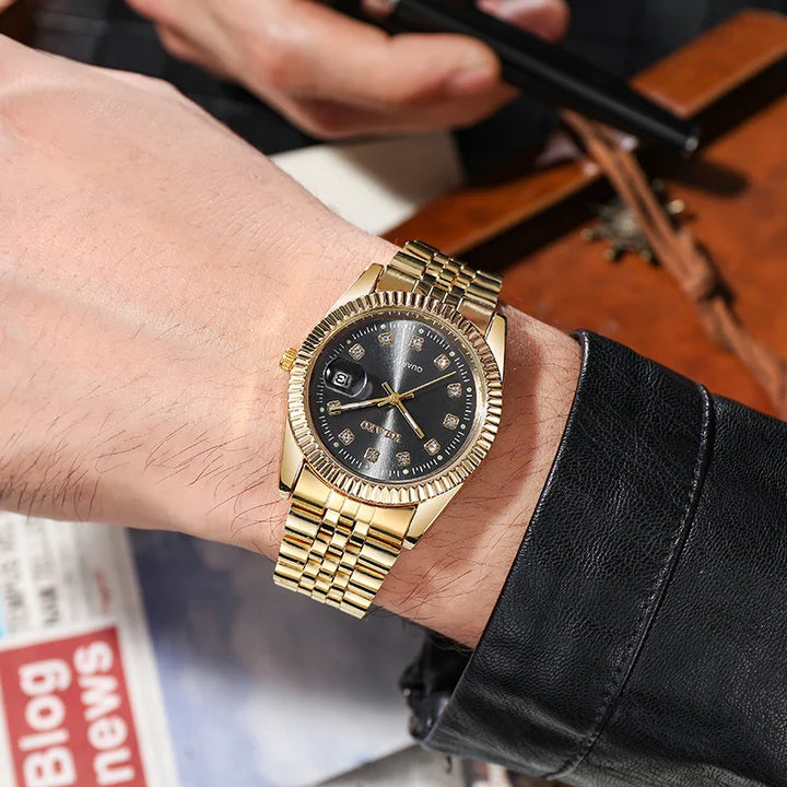 Elegant Gold Tone Watch for Timeless Style-MODAUTLET
