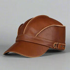 Genuine Leather Feedora Hat For Stylish Everyday Versatility Brown