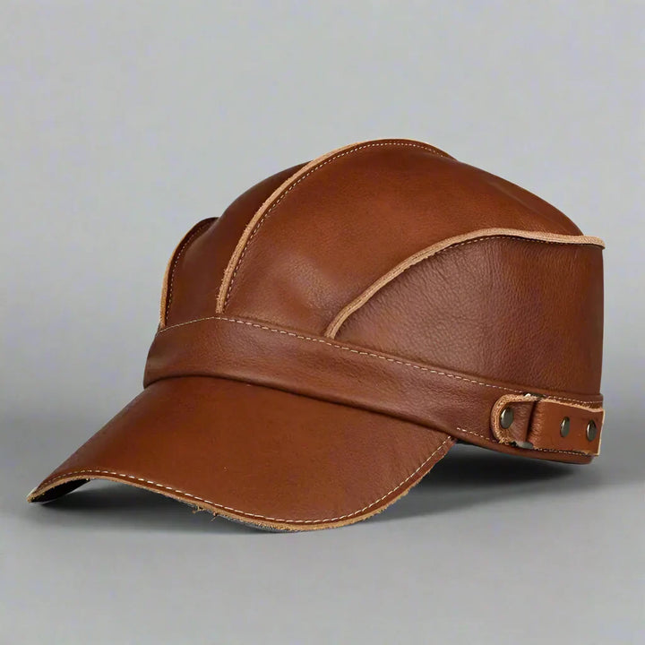 Genuine Leather Feedora Hat For Stylish Everyday Versatility-MODAUTLET