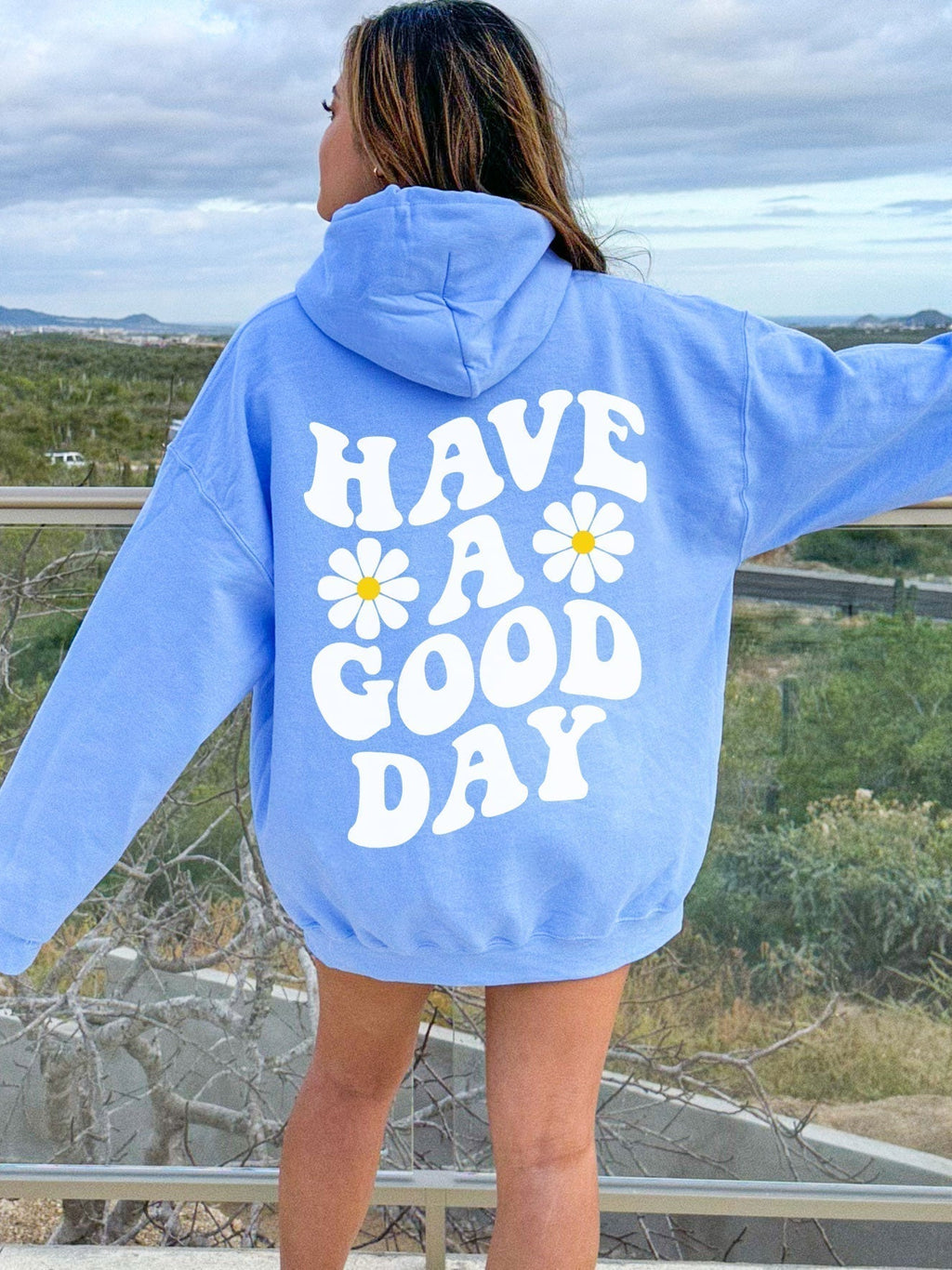 Polly - Oversized Hoodie Blue