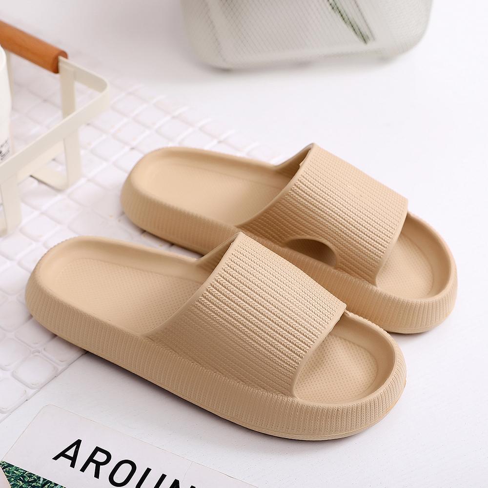 Women's Cozy Plush Slides Beige
