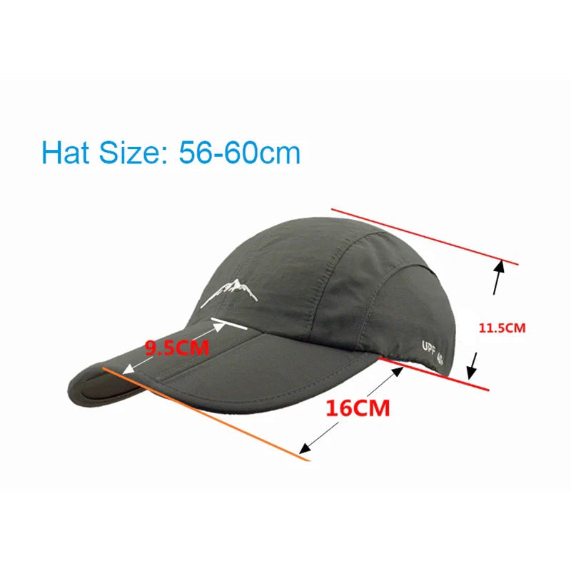 Quick-Dry Waterproof Outdoor Cap - Breathable, Foldable Unisex Hat-MODAUTLET