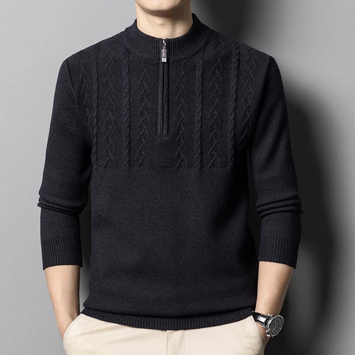 Half Zip Sweater - Westridge Style Black