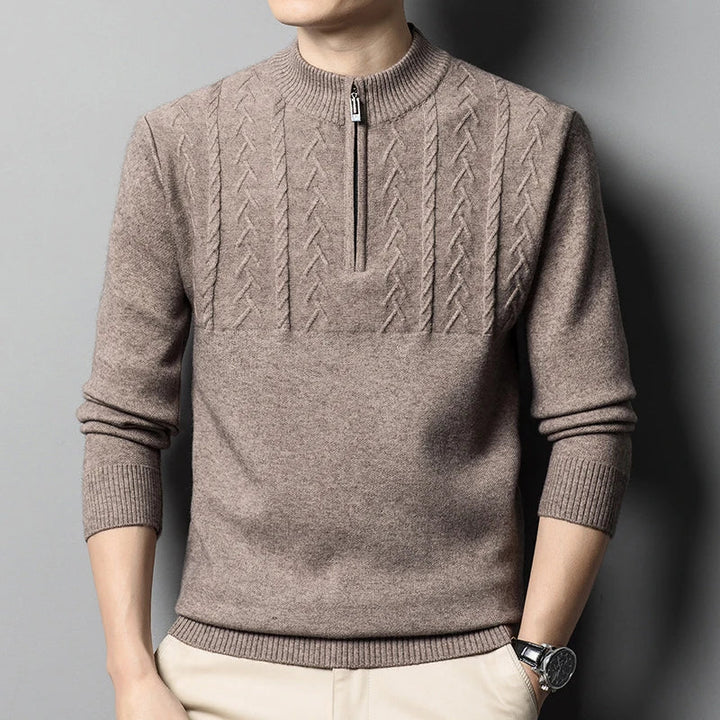Half Zip Sweater - Westridge Style Khaki