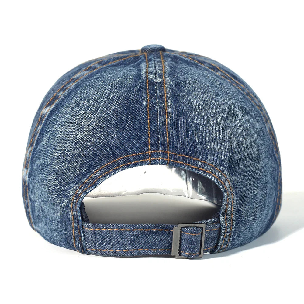 Vintage Washed Cotton Adjustable Baseball Cap – Unisex Low-Profile Dad Hat-MODAUTLET