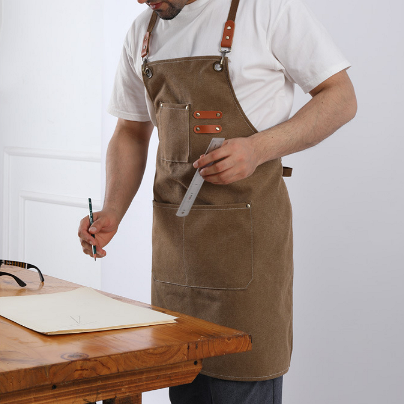 Men's Durable Stain-Resistant Canvas Work Apron