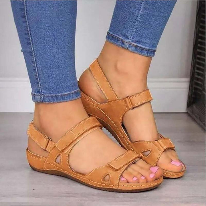 Women's Velcro Strap Orthopedic Summer Sandals-MODAUTLET