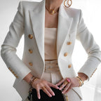 Women Tailored Blazer for Office Professional Wardrobe White