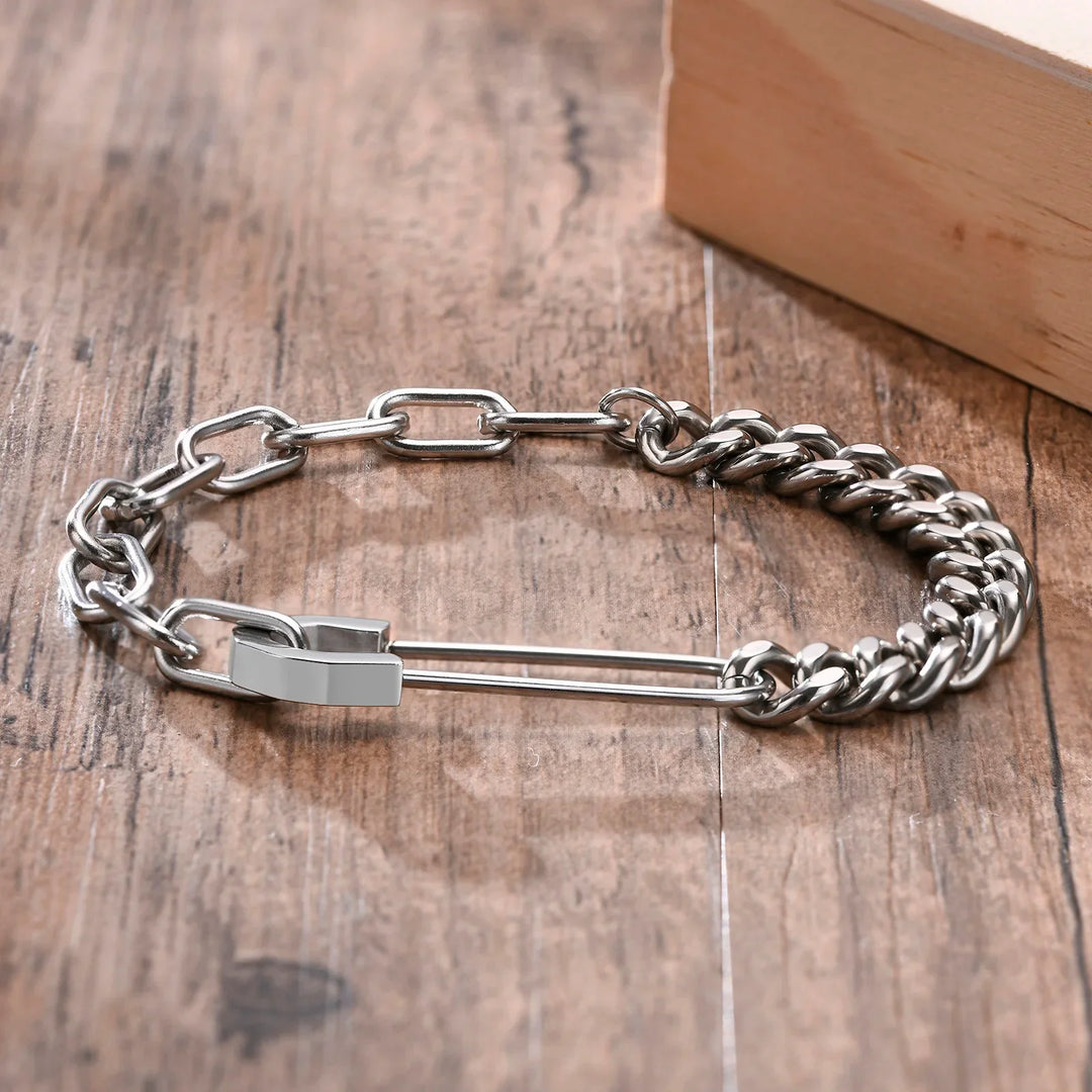 Stylish Cuban Chain Bracelet for Men-MODAUTLET