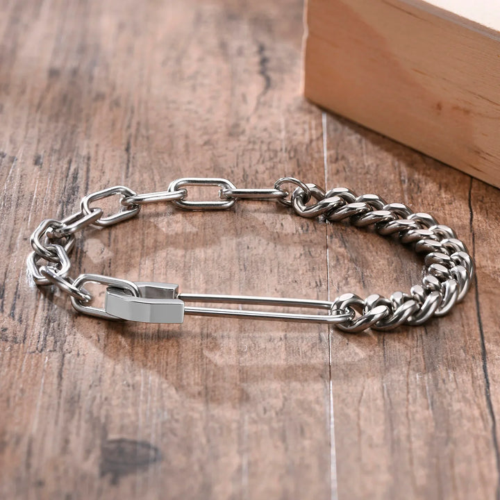 Stylish Cuban Chain Bracelet for Men-MODAUTLET
