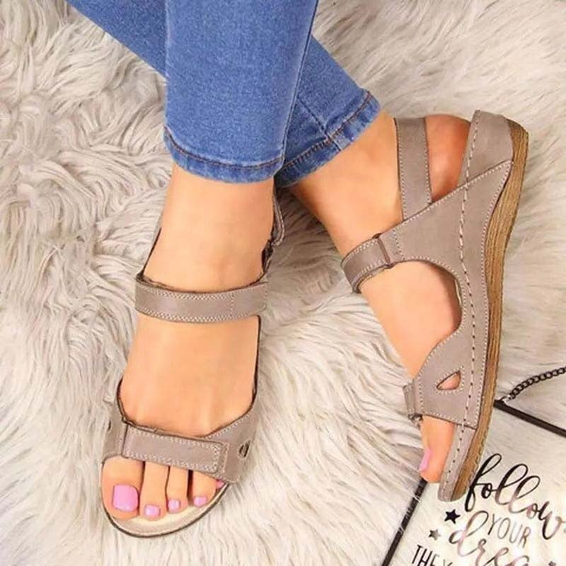 Women's Velcro Strap Orthopedic Summer Sandals-MODAUTLET