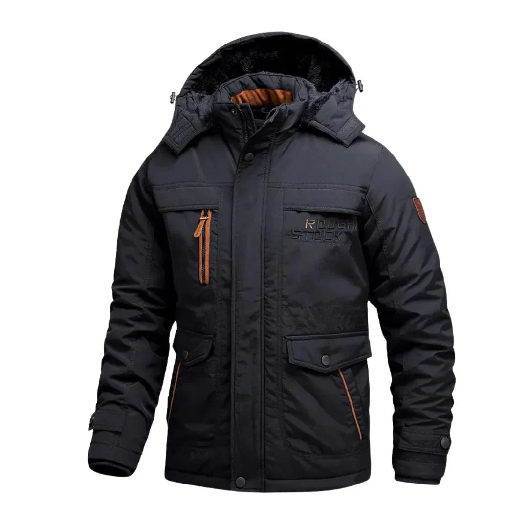 Heavy-Duty Waterproof Winter Coat for Extreme Weather Navy