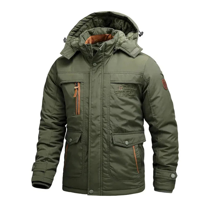 Heavy-Duty Waterproof Winter Coat for Extreme Weather Green