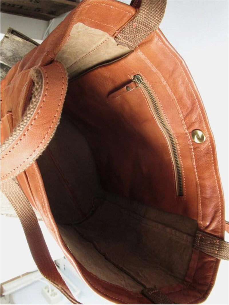 Leather Shoulder Bag For Women Stylish Everyday Carryall-MODAUTLET