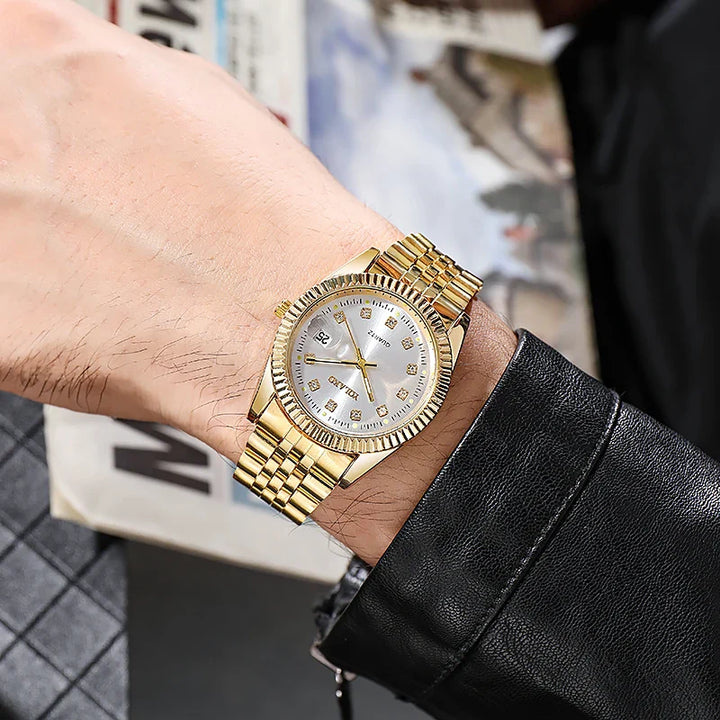 Elegant Gold Tone Watch for Timeless Style-MODAUTLET