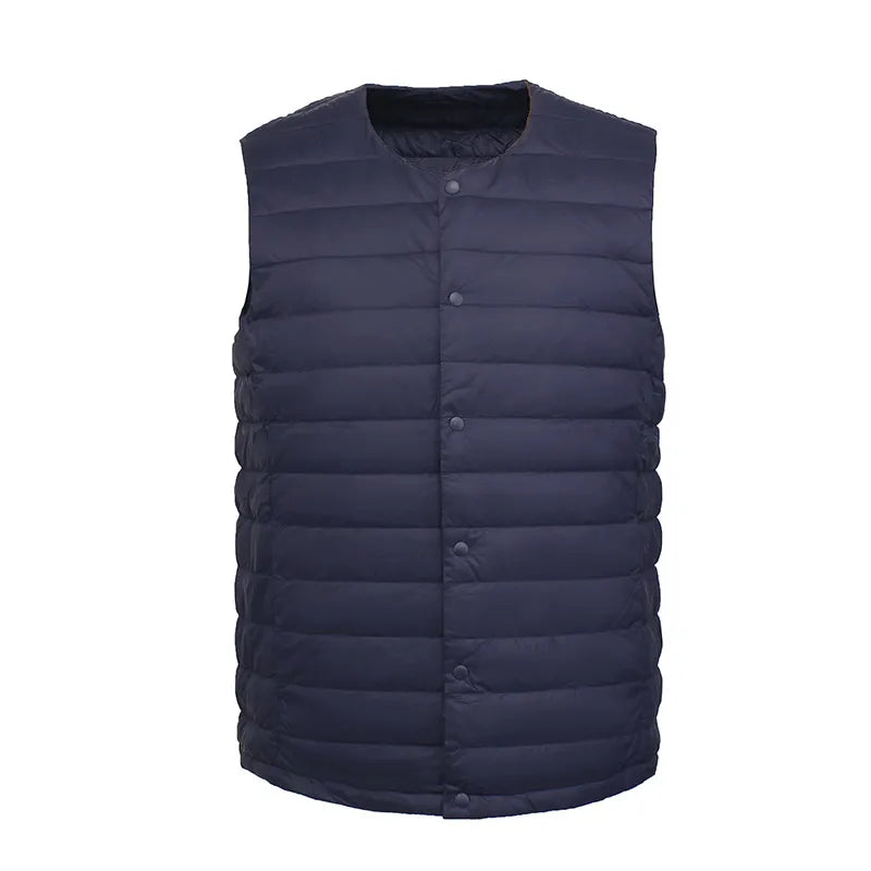 Chaleco acolchado de plumón ligero para hombre - Ideal para usar en capas