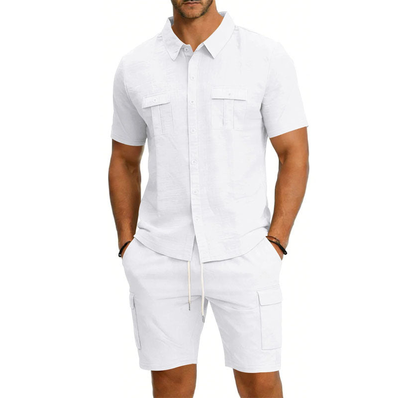 Henry | Men's Utility Pocket Shirt and Shorts Combo-MODAUTLET