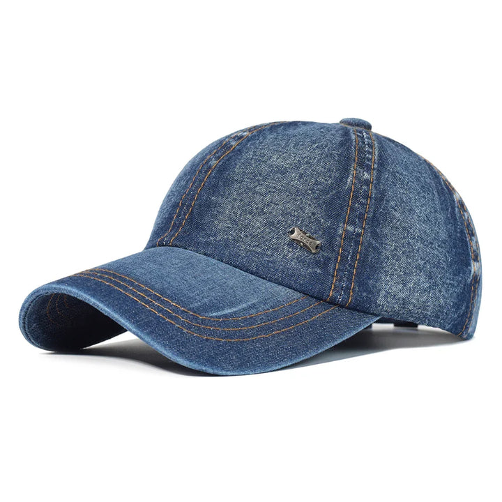 Vintage Washed Denim Hat-MODAUTLET