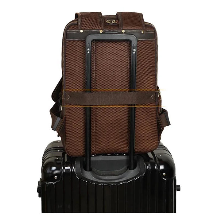 Stylish Leather Backpack for Everyday Use-MODAUTLET