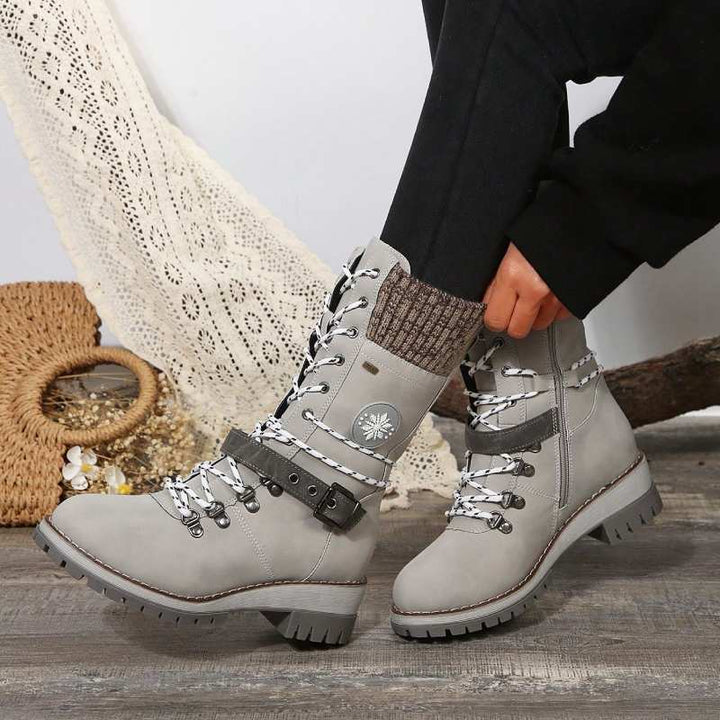 Women's Stylish High Heel Winter Boots – Warm & Cozy for Cold Weather-MODAUTLET