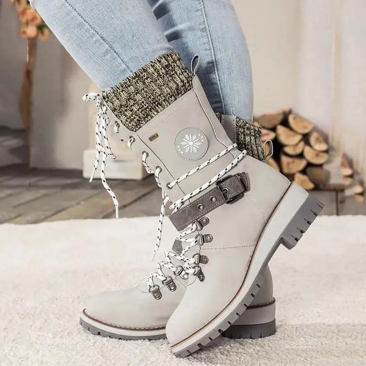 Women's Stylish High Heel Winter Boots – Warm & Cozy for Cold Weather-MODAUTLET