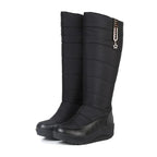 Women's Stylish High-Top Winter Boots – Warm & Comfortable Black