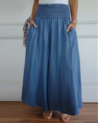 Women's High Waist Wide Leg Palazzo Pants