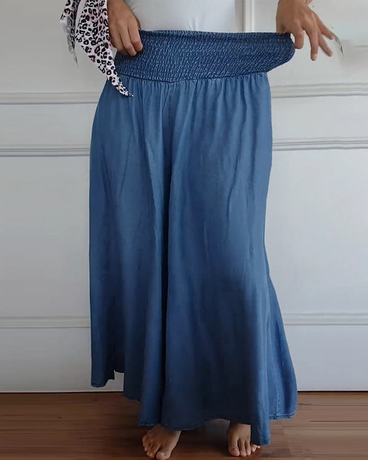 Women's High Waist Wide Leg Palazzo Pants-MODAUTLET
