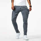 Men's Slim Fit Denim Cargo Pants