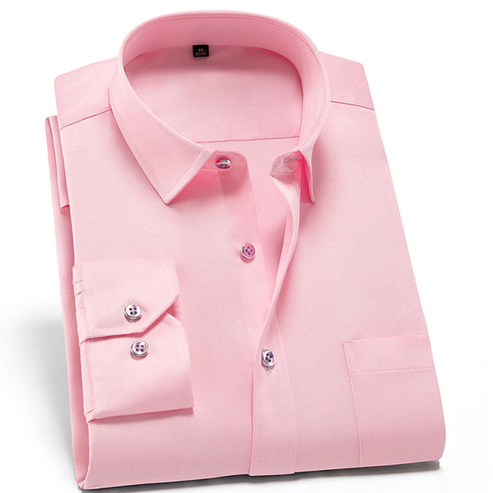 Men's Stretch Comfort Dress Shirt Pink