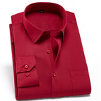 Men's Stretch Comfort Dress Shirt Red