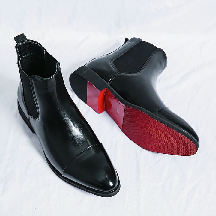 Premium PU Leather Chelsea Boots for Timeless Elegance-MODAUTLET