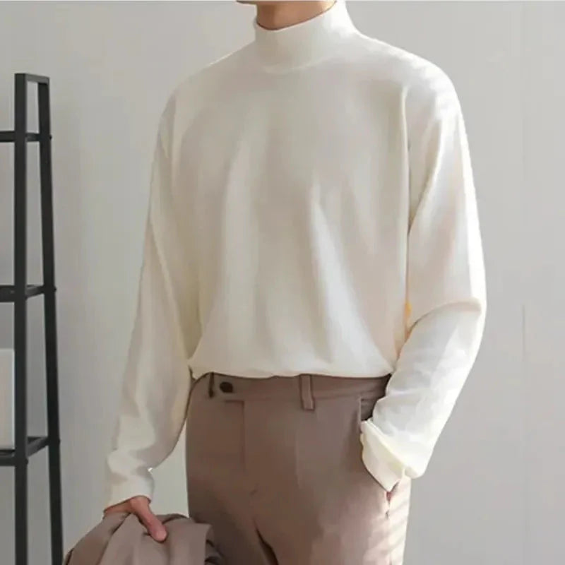 Mock Neck Pullover Sweater