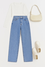 Women's High Rise Jeans - Stylish & Comfortable Fit