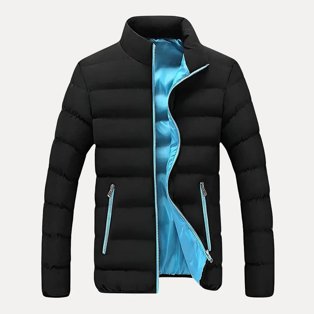 Quilted Puffer Jacket for Ultimate Warmth Blue