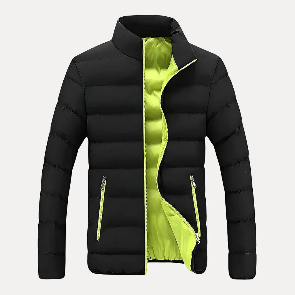 Quilted Puffer Jacket for Ultimate Warmth Lime