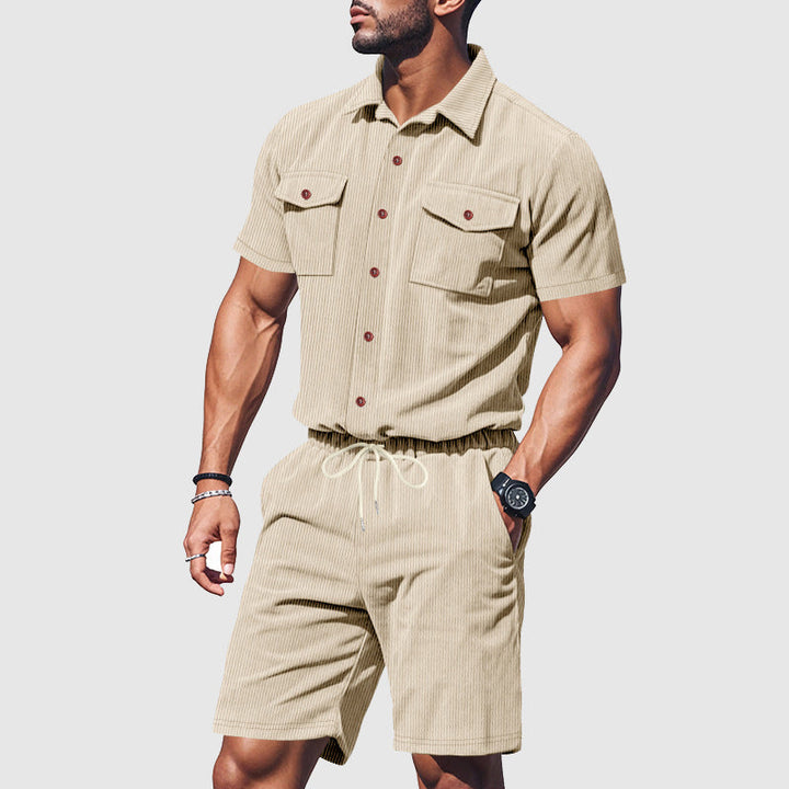 Men's Corduroy Explorer Duo Set-MODAUTLET