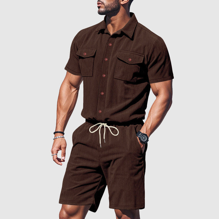 Men's Corduroy Explorer Duo Set-MODAUTLET